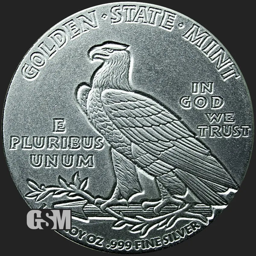 1/4 oz Silver GSM Incuse Indian Round