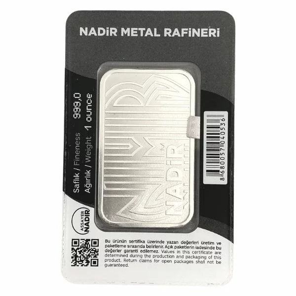 1 oz Silver Nadir Bar
