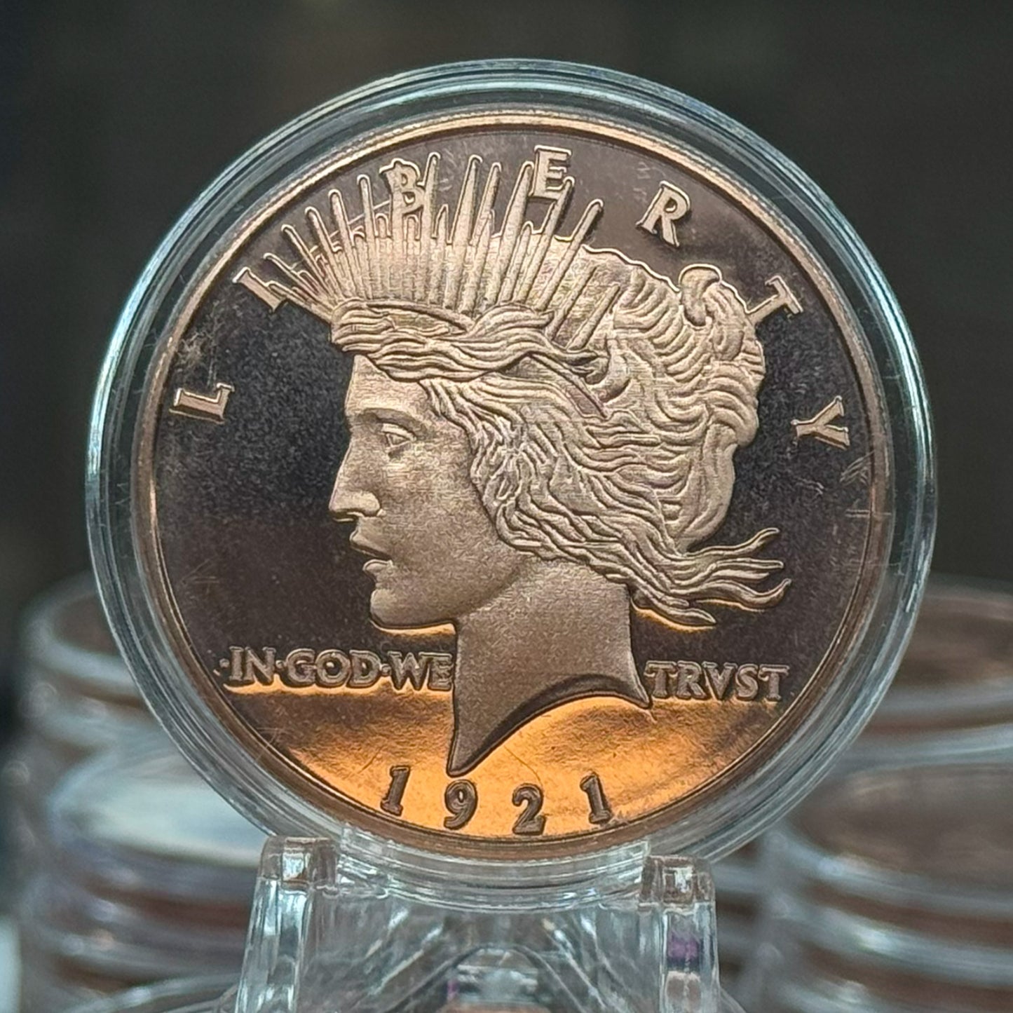 LOT OF 100 X 1 oz copper peace dollar liberty/ eagle rev