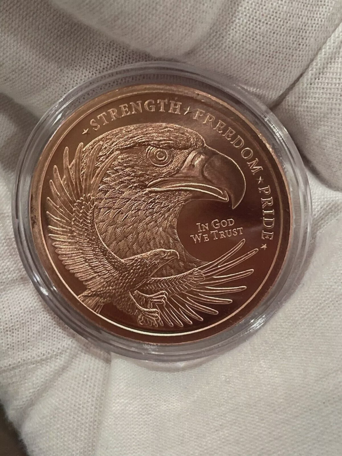 1 oz Copper Double Eagle Round Strength, Freedom, & Pride