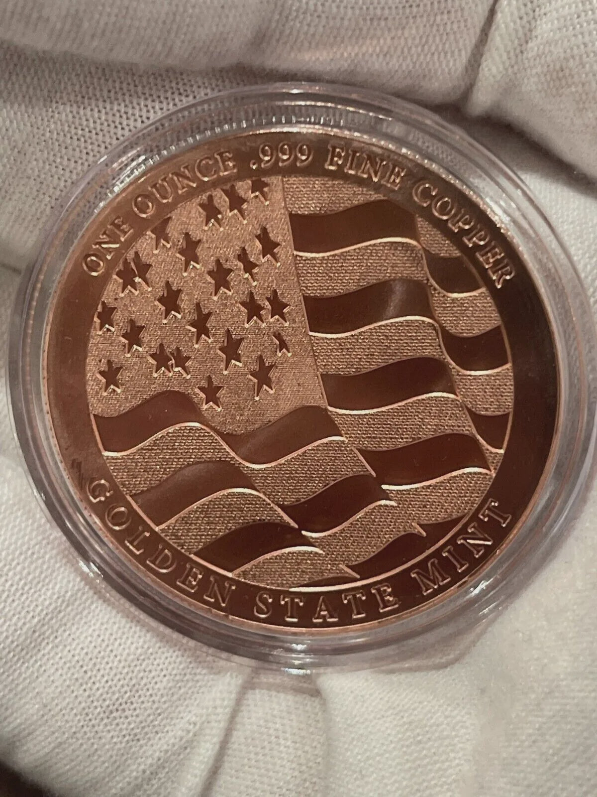 1 oz Copper Double Eagle Round Strength, Freedom, & Pride