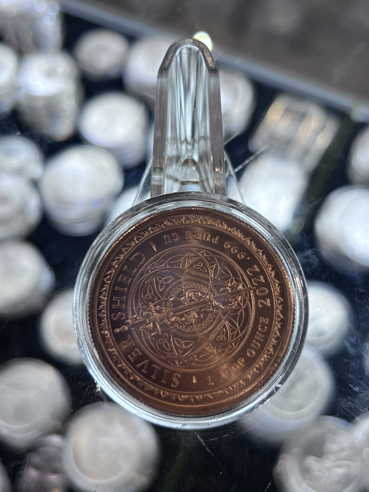1 oz Copper GSM Jesus Crucifixion Shield
