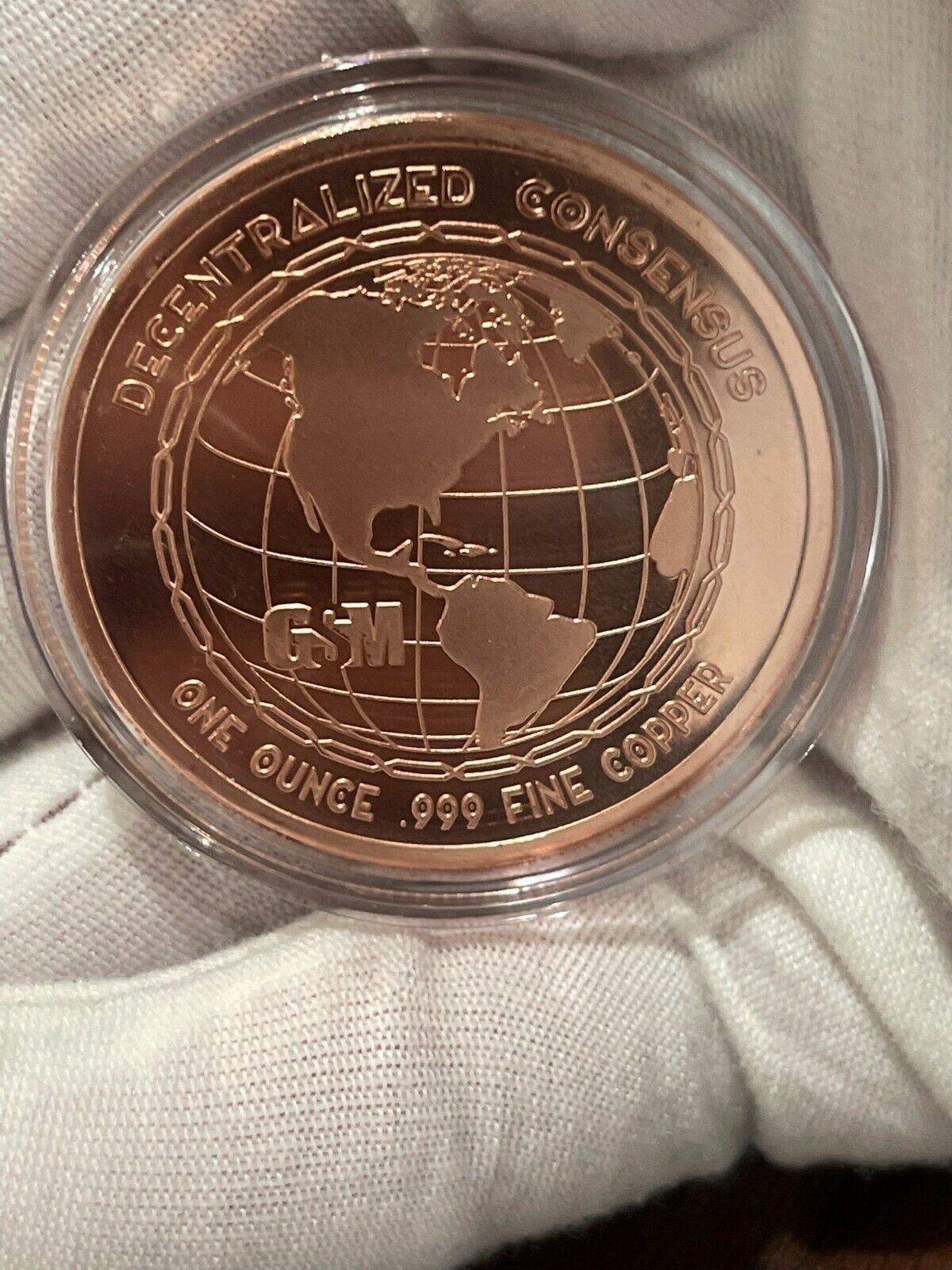 1 oz Copper GSM Litecoin Worldview