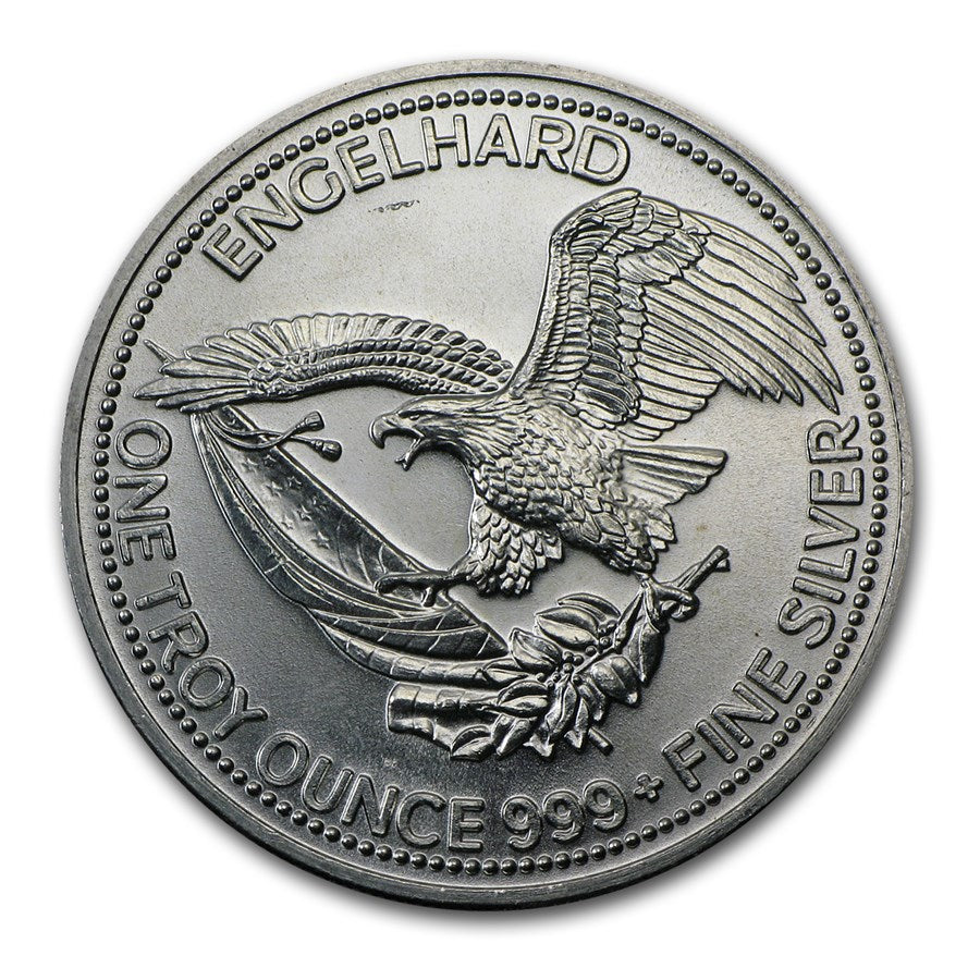 1 oz Silver Engelhard Prospector 1985 Round