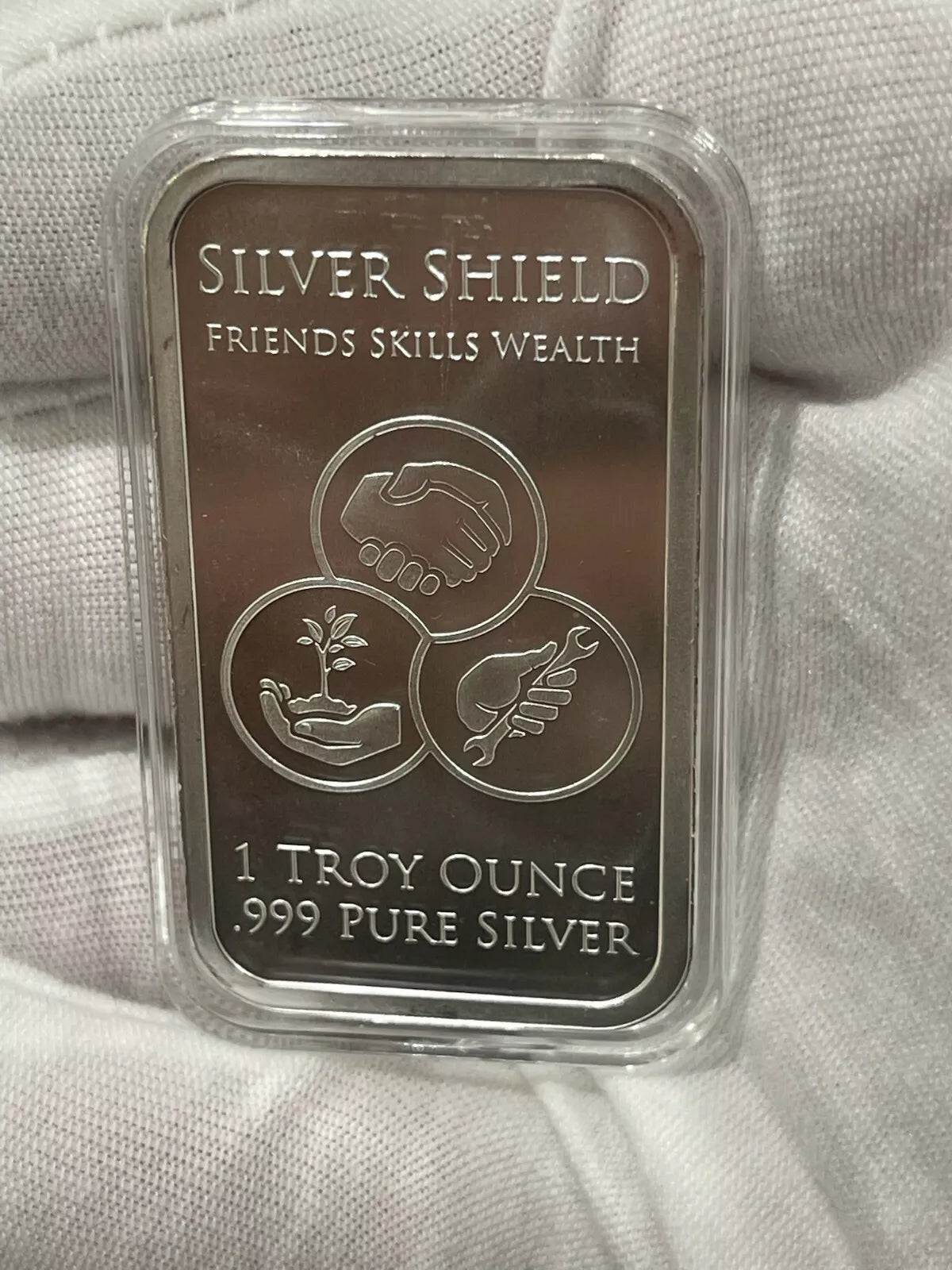 1 oz Silver GSM Silver Shield Duality Bar