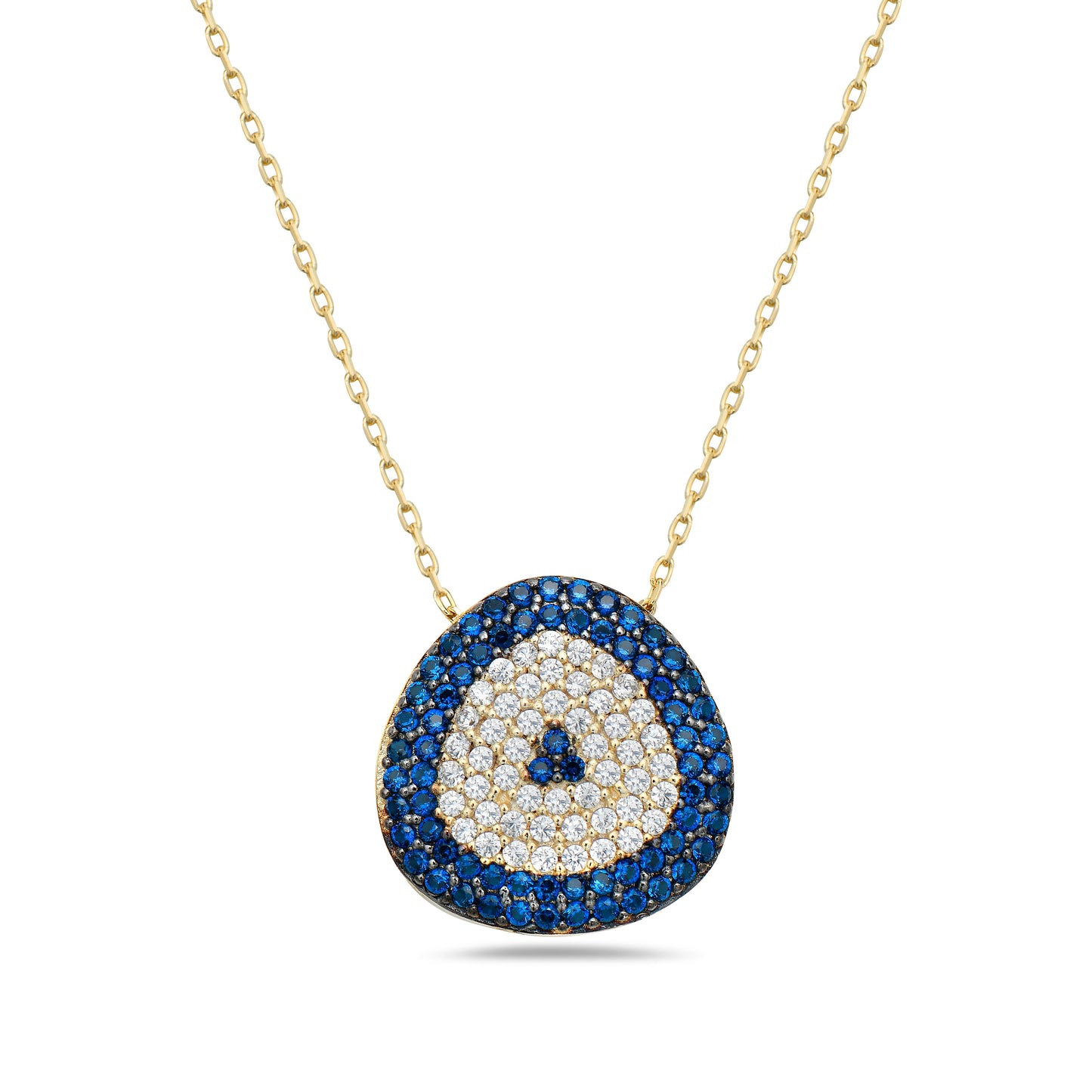 Evil Eye Yellow Plated