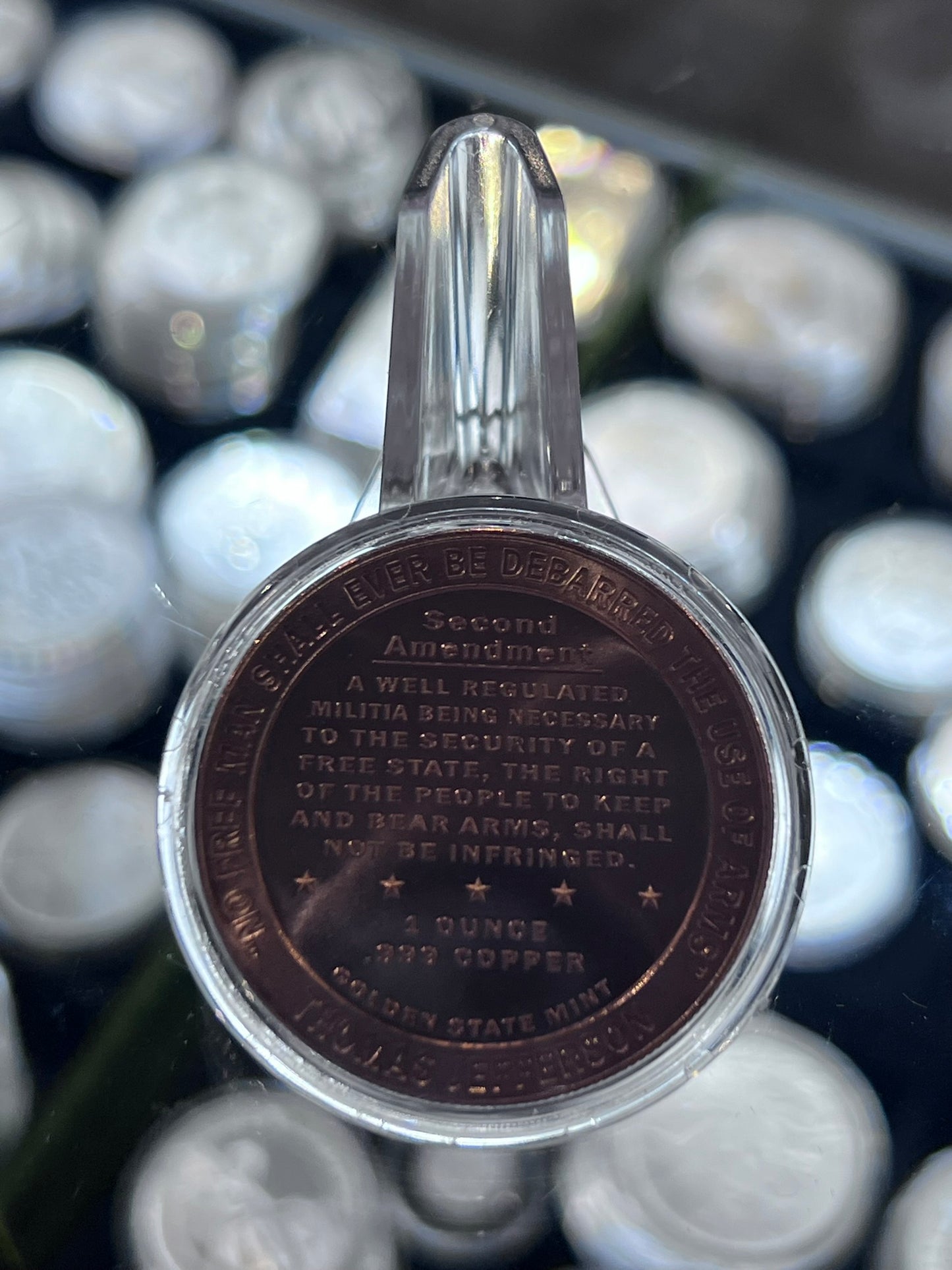 1 oz Copper Second Amendment Round