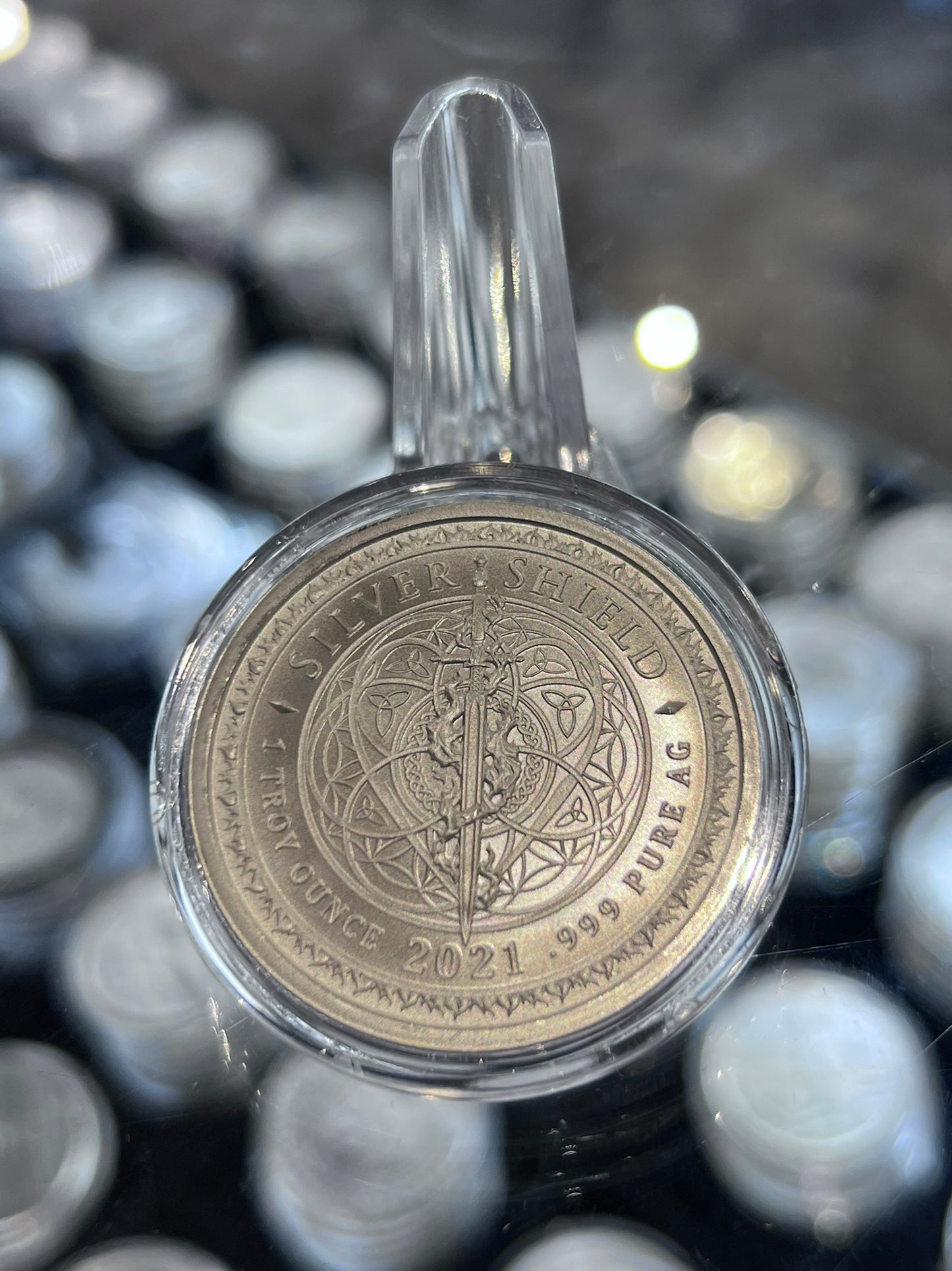 1 oz Silver GSM Silver Shield Cannabis Round