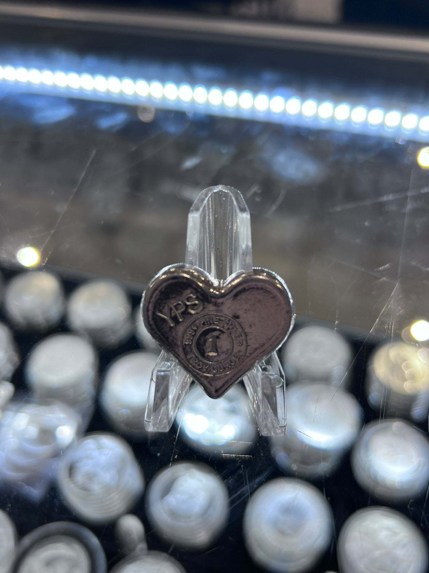 1 oz Silver Heart