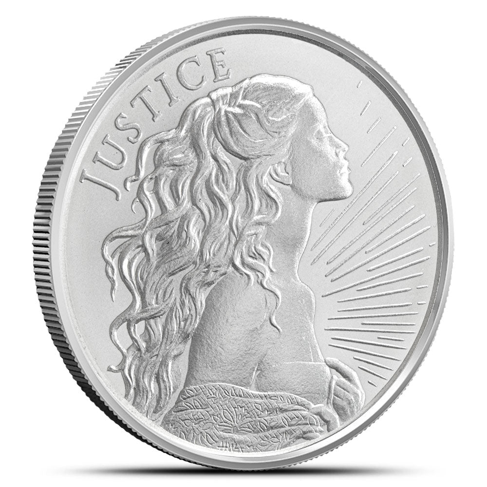 1 oz Silver Justice Silver Shields 2023 Round