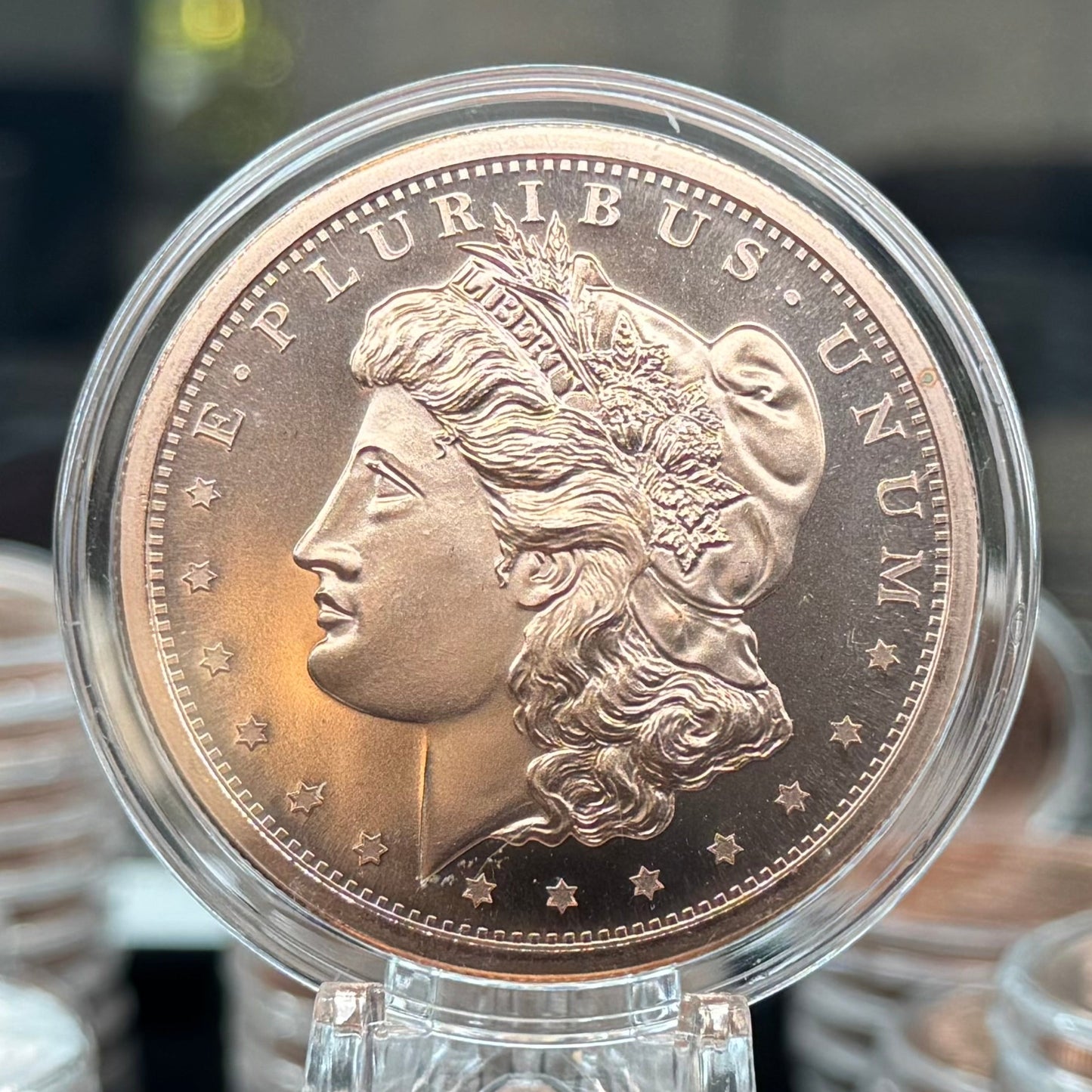 TUBE OF 25 X 2 oz Copper Morgan Dollar Replica