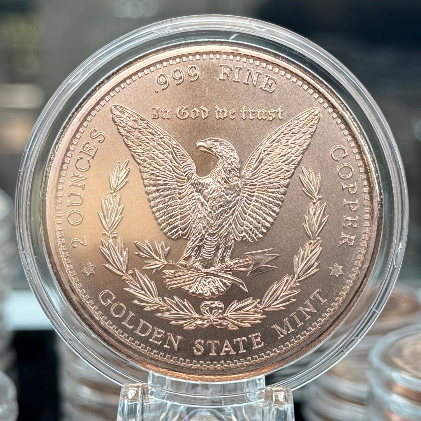 TUBE OF 25 X 2 oz Copper Morgan Dollar Replica