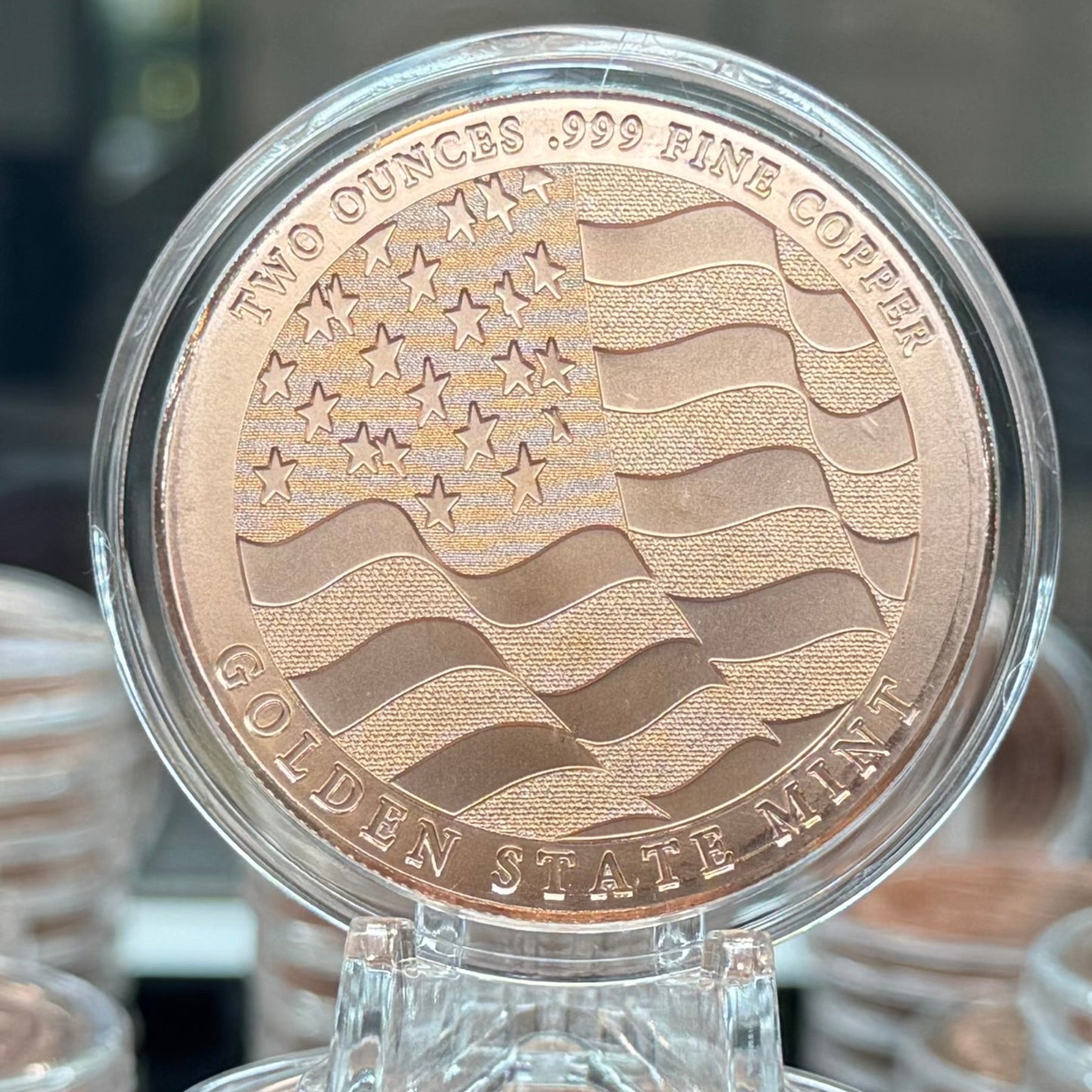 TUBE OF 25 X 2 oz Copper Double Eagle Strength Freedom & Pride