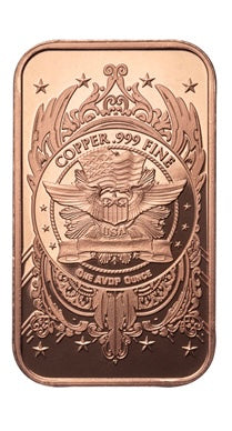 1 oz copper SAINT GAUDENS front walking liberty/ wings