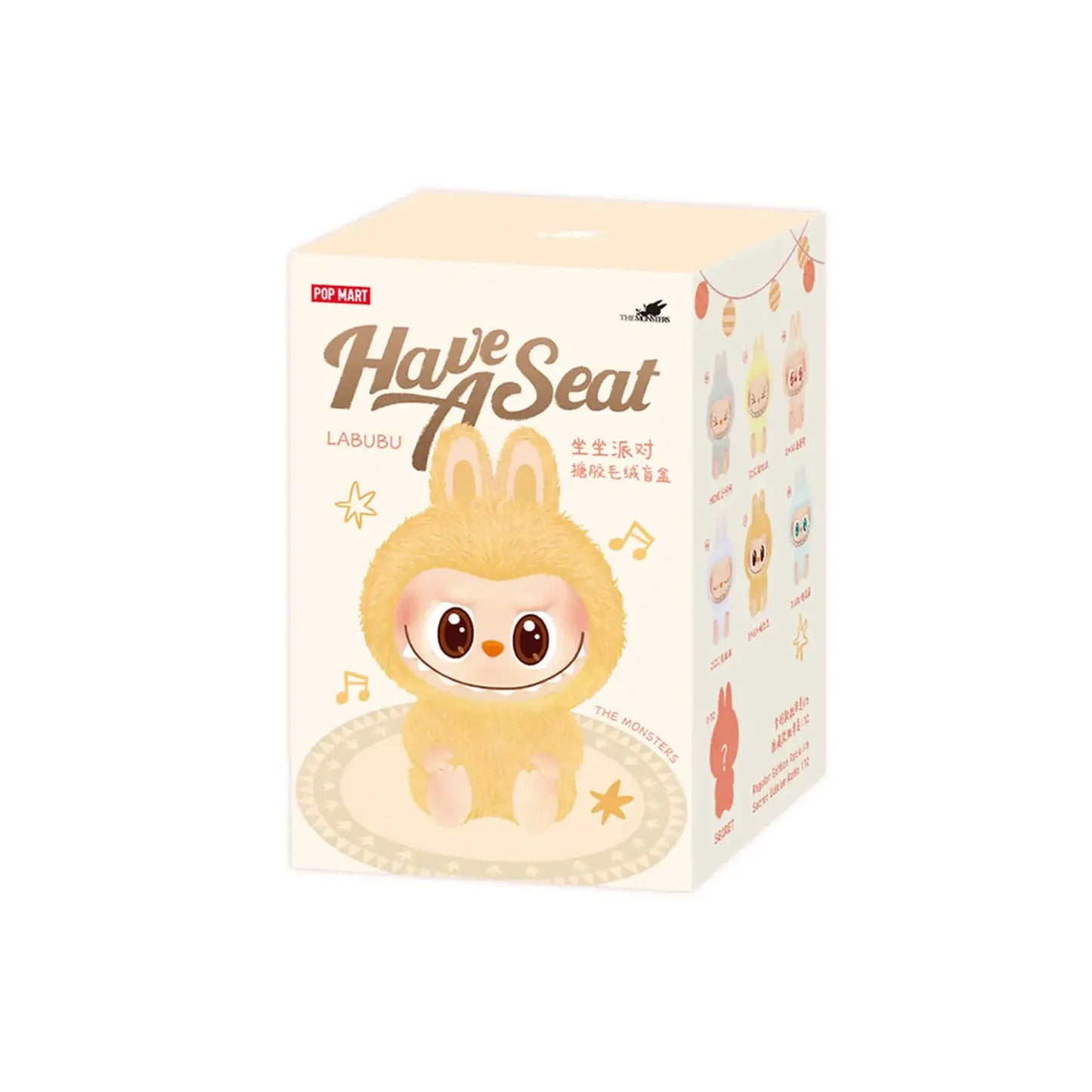 1 x THE MONSTERS - Have a Seat Vinyl Plush Blind Box
