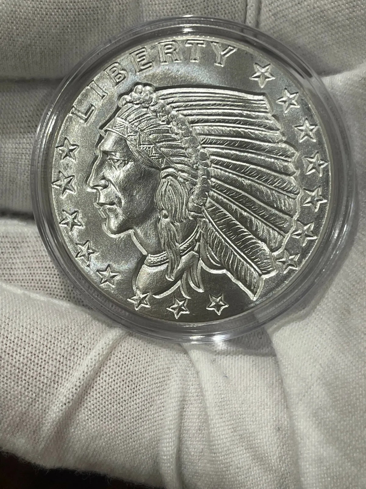 2 oz Silver GSM Incuse Indian Round