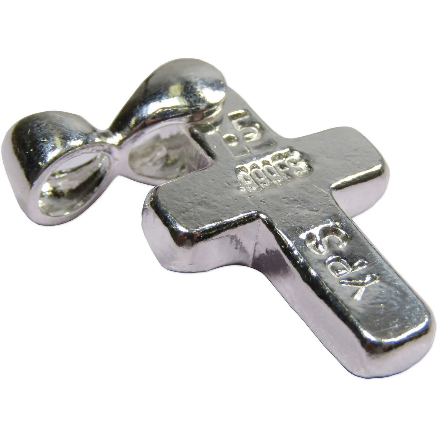 1/2 oz Silver Cross With Bail