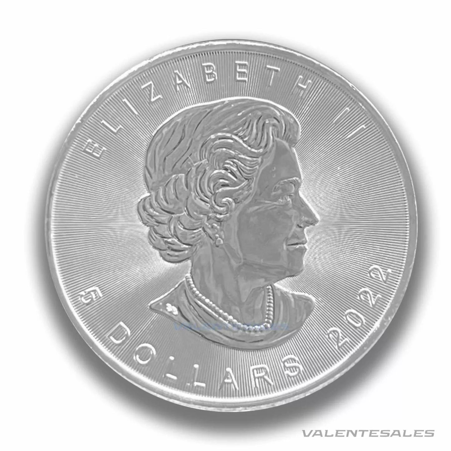 1 oz Silver Canadan Maple Leaf Round