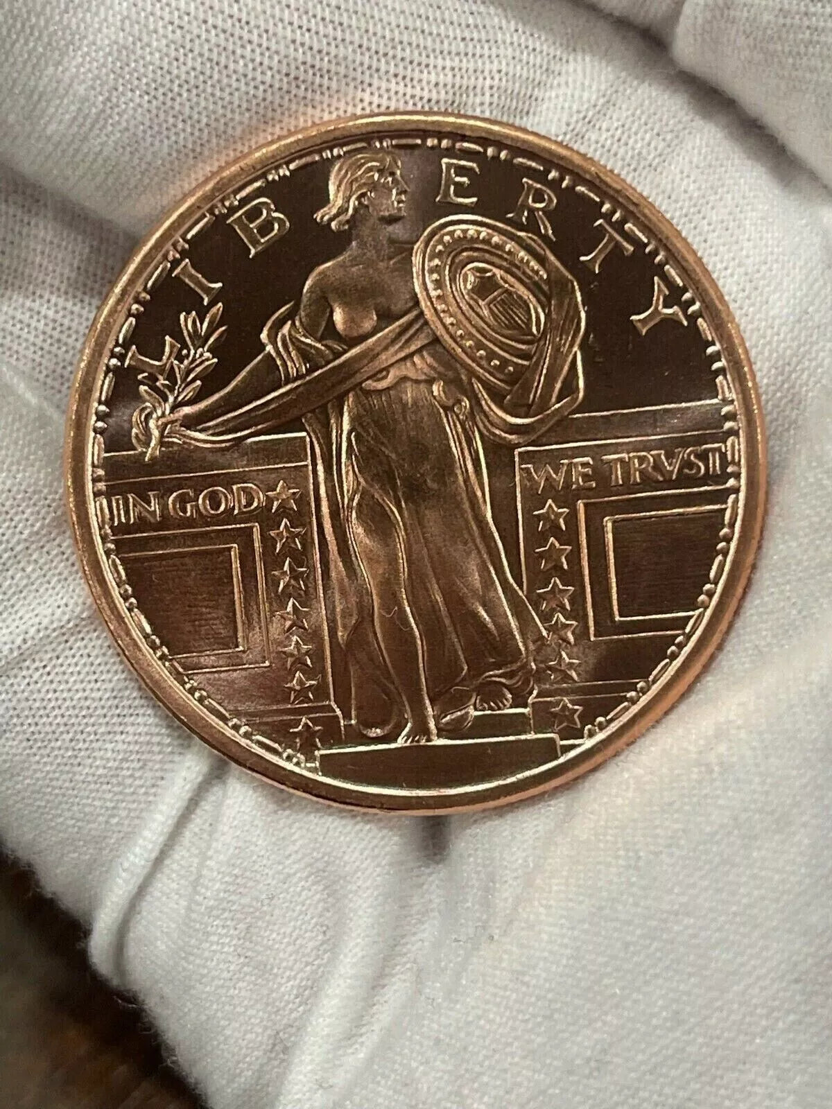 LOT OF 100 X 1 OZ Standing Liberty No Date / WINGS .999 FINE COPPER ROUND BULLION
