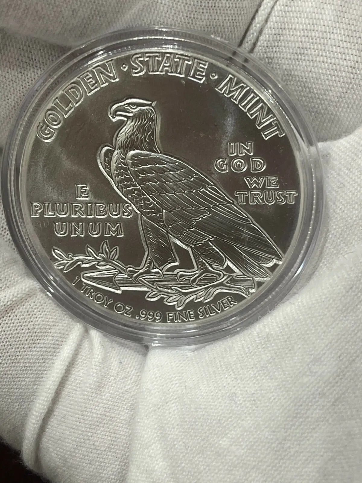 1 oz Silver GSM Incuse Indian Round