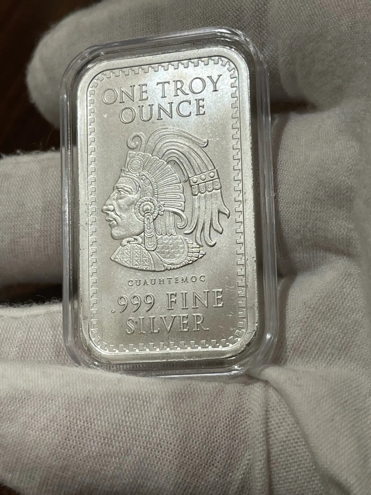 1 oz Silver Aztec Calendar Bar