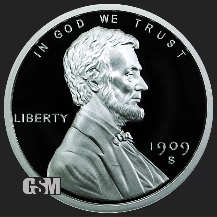 2 oz Silver GSM Lincoln Wheat Penny Round