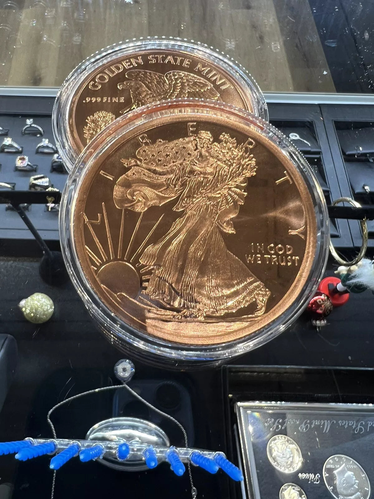 5 oz Walking Liberty Copper Round .999 Fine Copper Bullion IN CAPSULE