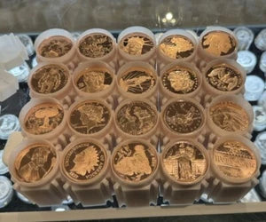 LOT OF 200 OZ Dealers Choice 1 OZ FINE COPPER ROUNDS BULLION MIXED BOX
