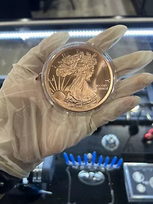 5 oz Walking Liberty Copper Round .999 Fine Copper Bullion IN CAPSULE