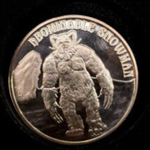 1 oz copper abominal snowman/ cryptid