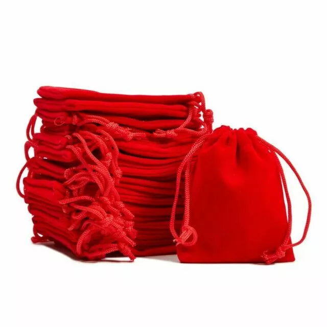 Red Velvet Bag For 1 oz Round