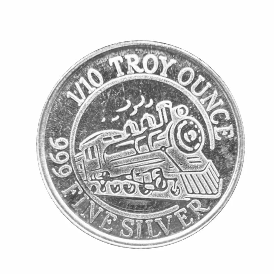 1/10 oz Silver MPM Train Round