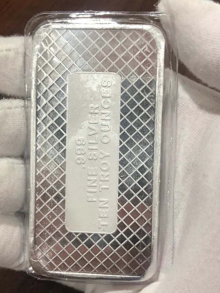 10 oz Silver United We Stand USA Flag Bar