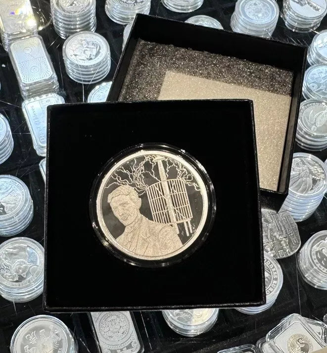 1 oz Silver Tesla Coil Round Proof