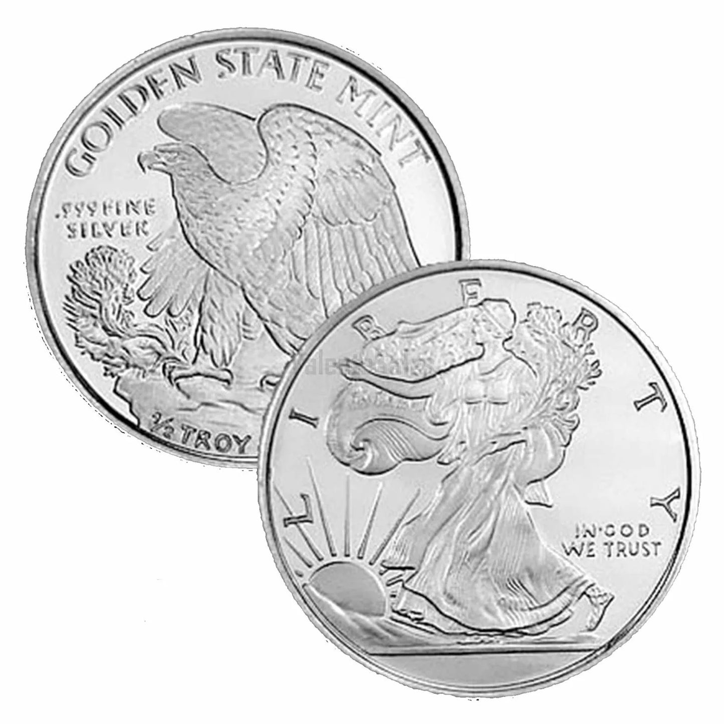 1/2 oz Silver GSM Walking Liberty Round