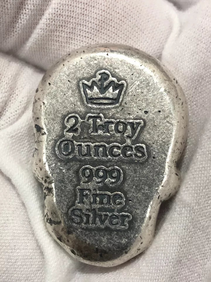 2 oz Silver Skull