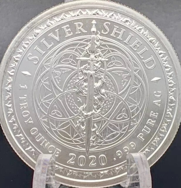 1 oz Silver GSM Silver Shields Rising Virtues
