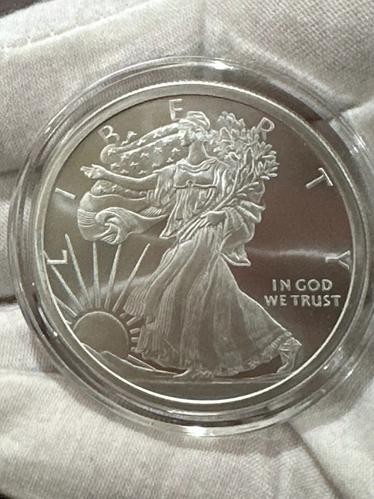 2 oz Silver GSM Walking Liberty Round