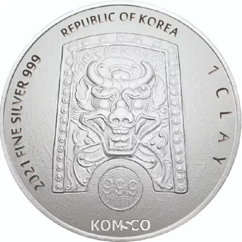 1 oz Silver South Korean Taurus ZI:SIN Round