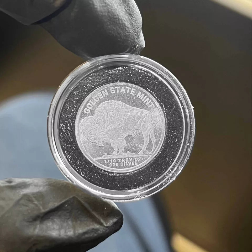 1/10 oz Silver GSM Buffalo Round
