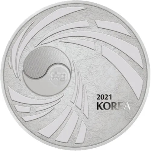 1 oz Silver South Korean Taekwondo