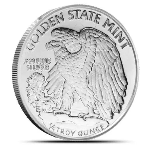 1/4 oz Silver GSM Walking Liberty Round
