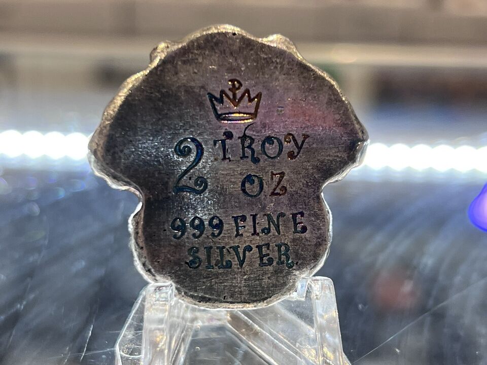 2 oz Silver Colorized 3D Art Evil Clown Bar