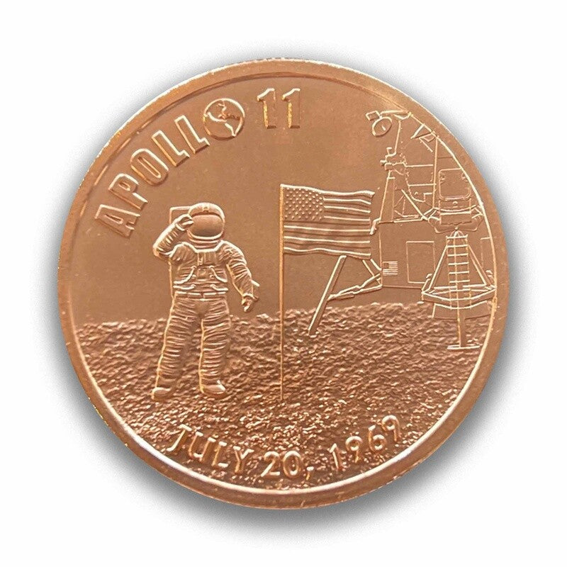 1 oz  Copper  Apollo 11 50th Anniversary Round