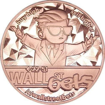 1 oz Copper Wall Street Bets To The Moon