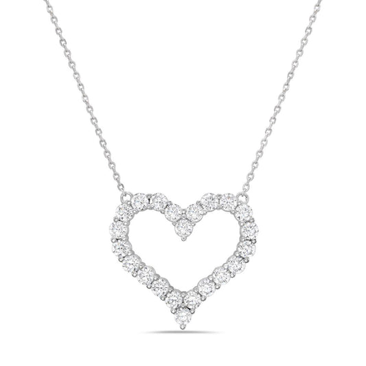 Large Open Heart Necklace