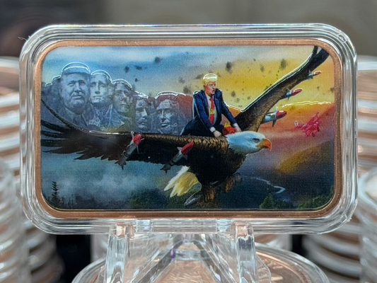 TUBE OF 20 X 1 oz copper EAGLE RIDER Trump bar