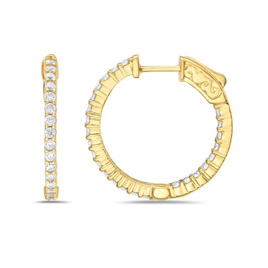 Ray Hoop Earrings