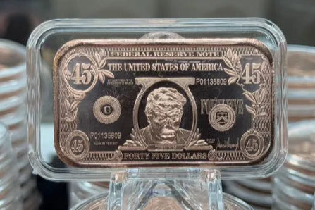 1 oz copper bar Trump bar $45/ $1 modern