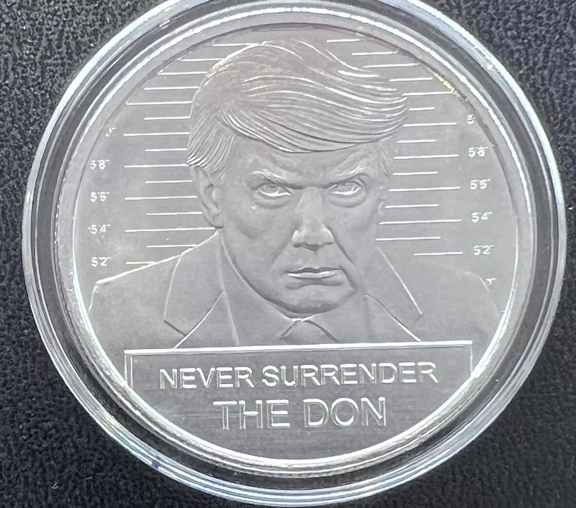 1 oz Silver Trump Never Surrender The Don Round